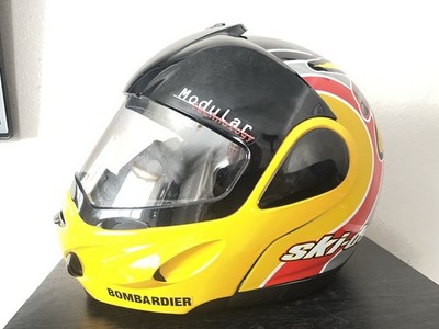 Large Bombardier Ski-Doo X-Team Modular Snowmobile Helmet Limited Edition