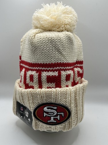 San Francisco 49ers Beanie Hat Cap White New Era Off White Cream Kittle - Picture 2 of 5