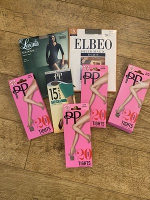 Vintage Tights Elbeo, Levante & Modern Pretty Polly Various Sizes Job Lot