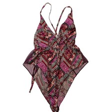 Victoria  s Secret Bodysuit Floral Lace Mesh Size Large
