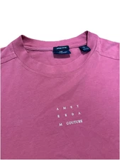 Scotch & Soda T Shirt Mens XLarge Amsterdam Couture Logo Organic Cotton Pink