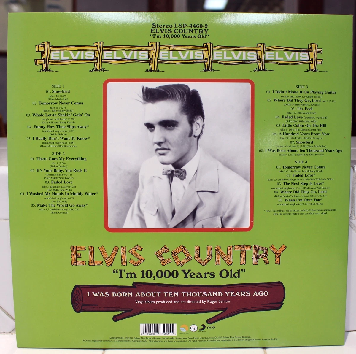 Rare Elvis 2-LP - ELVIS COUNTRY - 180 gr. Vinyl - RCA / Follow That Dream