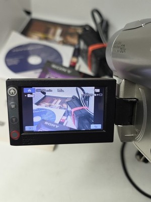 Sony Hybrid 60x Zeiss Optical Zoom Handycam DCR-650 With dvd-rw