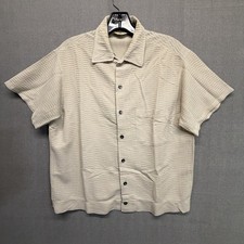 Vintage 1970s 60s Penneys Towncraft Rockabilly Pattern Atomic Mod Disco Shirt M