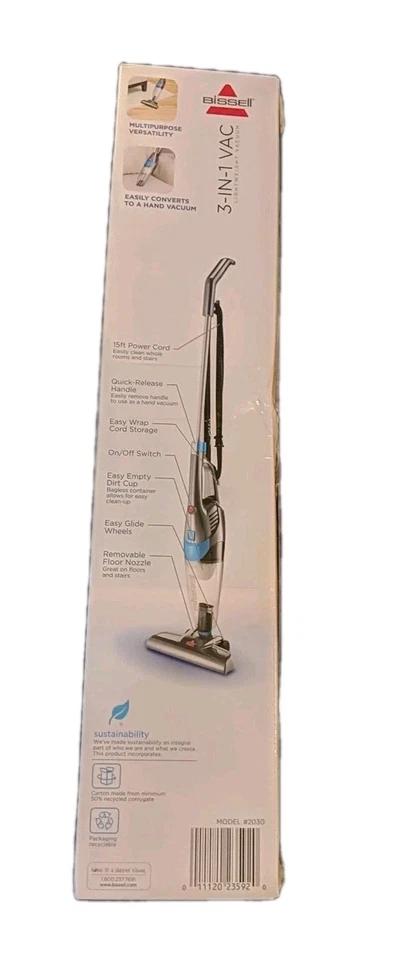 Bissell 3-in-1 Lightweight Vacuum Stick Or Handheld 15 Ft. Cord Carpet & Floor - Image 2 of 4