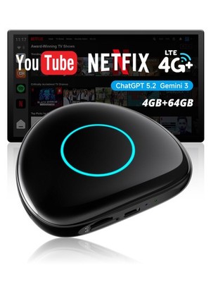 ATOTO Android Wireless CarPlay Android Auto AI Box GPS Adapter AI Agent 4G+64G