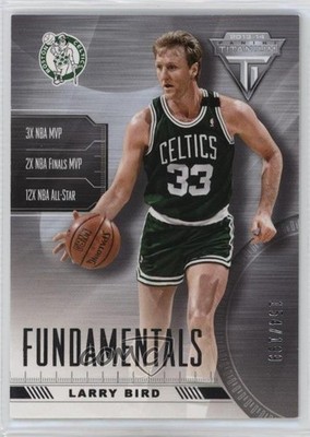 2013-14 Panini Titanium Fundamentals /199 Larry Bird #49 HOF 6m7