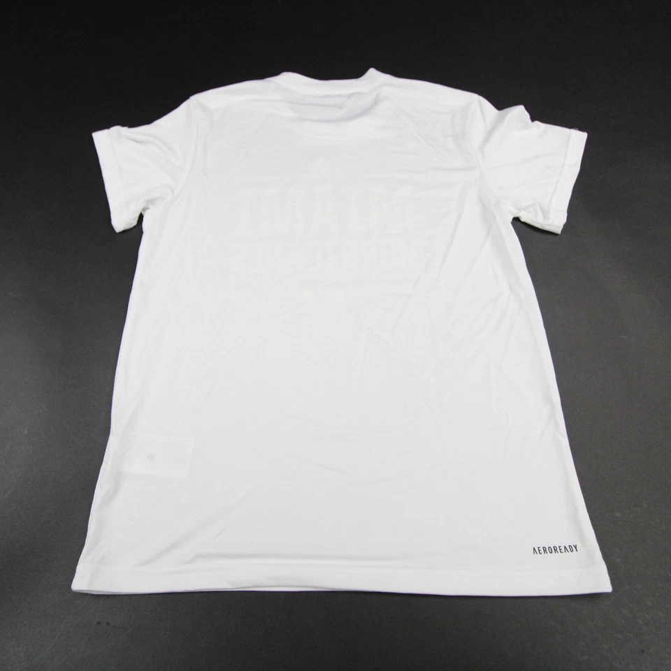 Майами ураганы adidas коротким рукавом рубашка женщин белый новый - Изображение 3 из 4