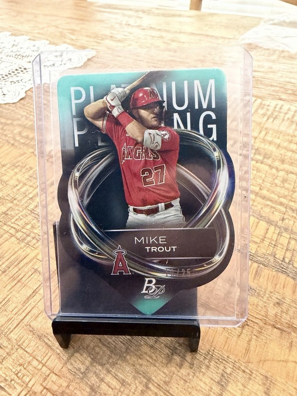 2023 Bowman Platinum Mike Trout Die Cut 15/25