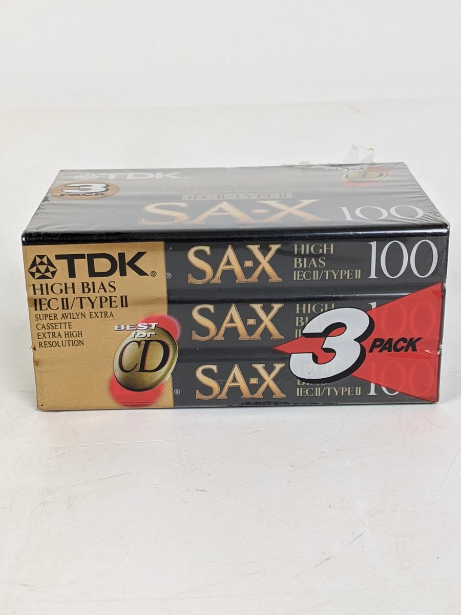 TDK SA100 未開封　１０個　外箱付き Amazon.com: TDK, SA-X 100 IEC II/Type II High Bias : Electronics
