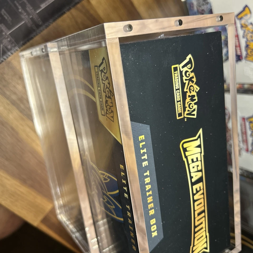 New And Improved Thick Acrylic Pokemon ETB case with Magnetic Top - Image 2 of 4