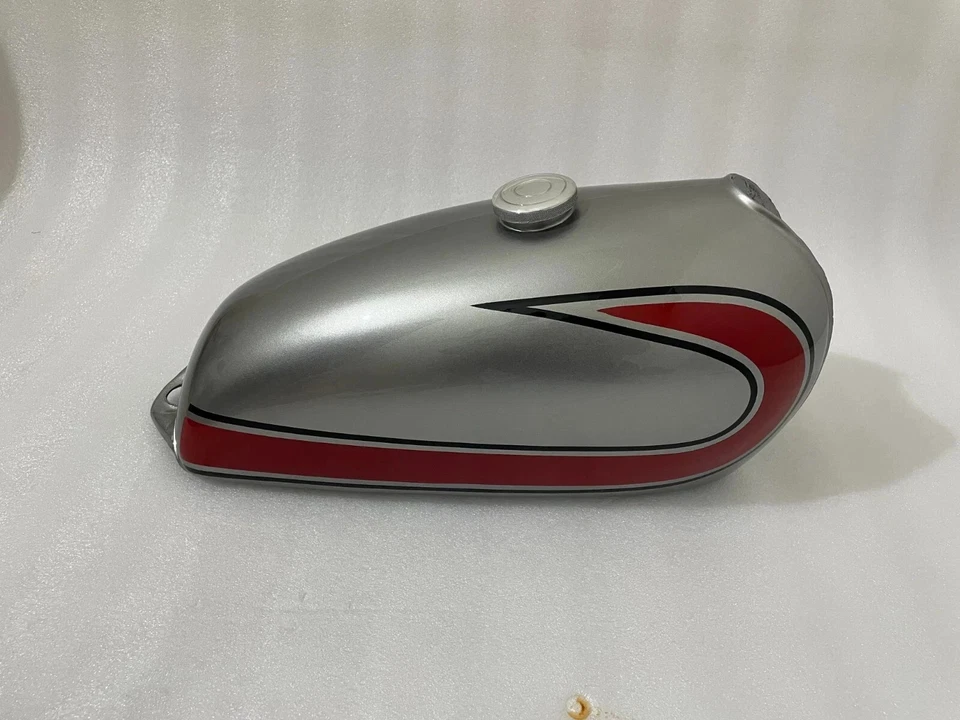 Yamaha MX250 MX 250 MX360 SC500 1973 1974 pintura gris aleación tanque de gasolina | apto para Foto 3 de 4