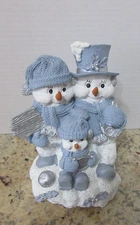 SNOW BUDDIES 3 Snowmen w/NOEL Sign 1998 Encore Group