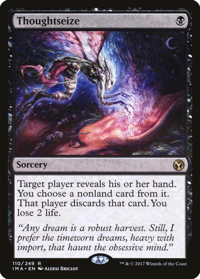 Thoughtseize Magic: The Gathering Iconic Masters Rare Collectible