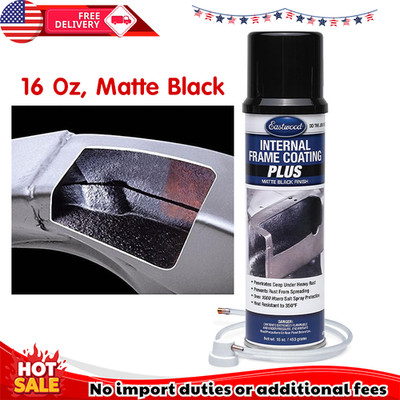 Internal Frame Rust Coating Aerosol Rust Converter Underbody Spray Matte Black