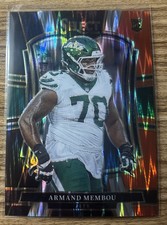 2025 Panini Select| ARMAND MEMBOU - #176 Black & Red Prizm Shock | New York Jets