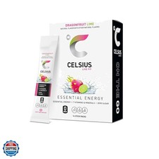 On-the-Go Powder Sticks Dragonfruit Lime, Essential Energy 2.8 Oz 14 Sticks p...