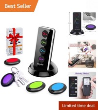 Key Finder Remote Tracker - 80dB Sound, 131ft Range, 4 Receivers