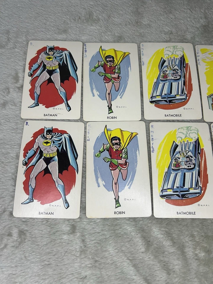 1966 Whitman BATMAN Playing CARD GAME W/Case & Instructions - Missing Cover Card - Image 4 of 4