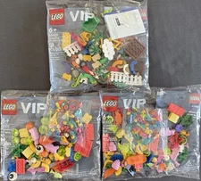 Lot of (3) New LEGO VIP Sets - 40512 Fun and Funky x2, 40606 Spring Fun Add-Ons