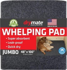 Jumbo Whelping Box Liner, Waterproof Absorbent Mat, Washable Quick Dry Non-Slip