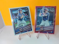 2026 Panini Stars & Stripes Drew Burress Red Disco Prizm 35/199 & Base Card Lot