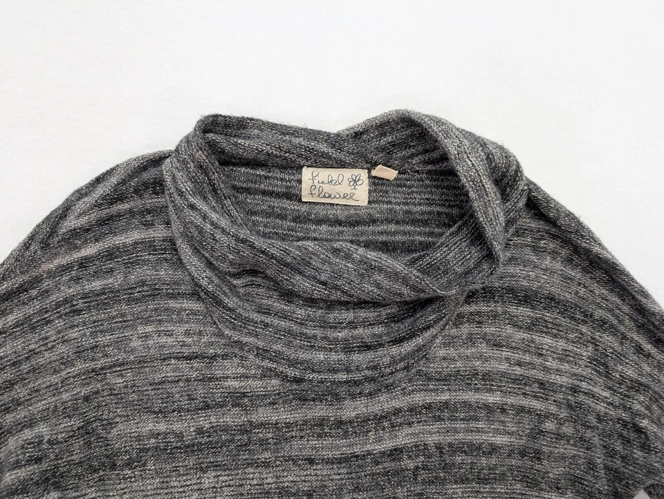 Suéter para mujer Field Flower talla S gris capucha cuello túnica Anthropologie Foto 4 de 4