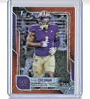 2025 Bowman Chrome University Football Orange Shimmer Refractor Jonah Coleman #18