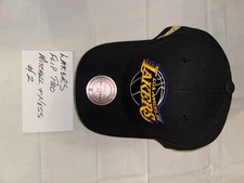 Los Angeles Lakers Mitchell & Ness Pro Crown Hat - Brand New SnapBack- Black #2