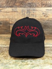 Vintage 1996 Batman  Robin Black Snapback Hat Cap DC Comics