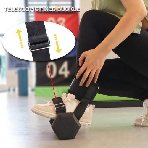 Sangle De Cheville Pour Extension De Fessier – Entraînement Complet Des Jambes, Boucle De Pied, 42cm – Pour Musculation, Running, Récupération