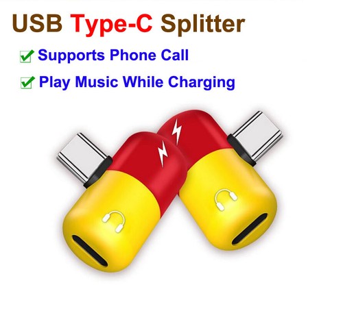 USB Type-C Splitter Audio Charger Adapter For Oppo Reno12 Pro F27 Pro+ K12 A3 AU - Picture 11 of 13