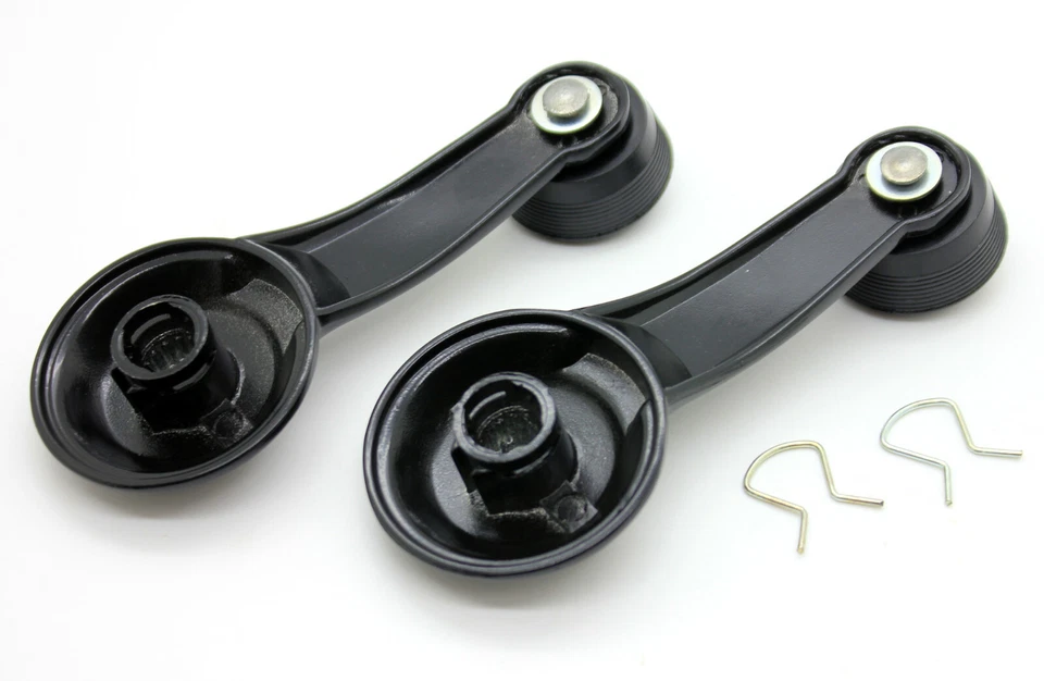 NUEVO par de manivela de ventana negra / para camioneta Chevy GMC SERIE G 1973-1996 Foto 3 de 4