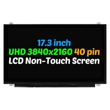 17.3" Screen for Dell Alienware 17 R3 LCD Display 40 pin UHD 3840 2160 Non-Touch