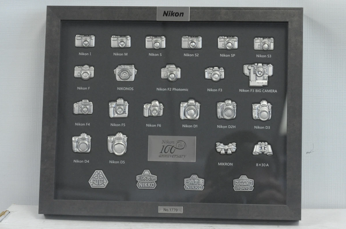 Nikon Camera 100th Anniversary Pin Collection Set