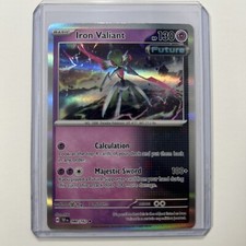 Iron Valiant 080/162 Holo Rare Temporal Forces Pokémon Card 2024 Near Mint-Mint