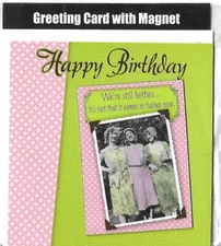 NEW LEANIN TREE CARD UNOPENED w/Removeable Magnet - Happy Birthday 