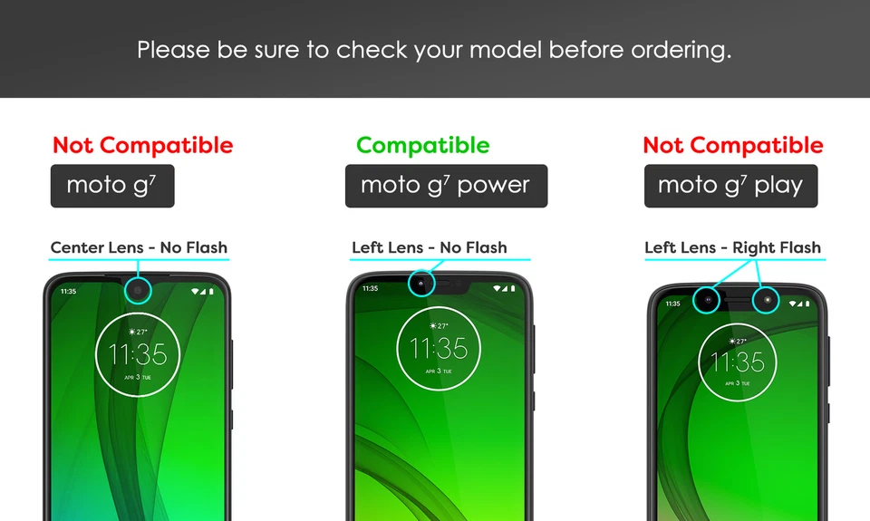 Funda delgada con clip para cinturón eléctrico para Moto G7 (armadura delgada) con funda - negra Foto 2 de 4