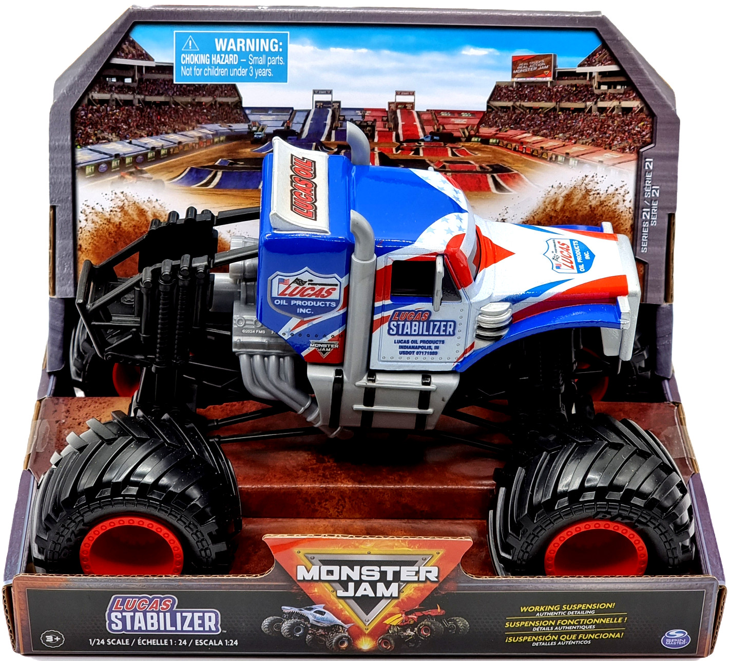 Spin Master Оригинальные грузовики Groes Auto 124 Monster Jam Truck Lucas Стабилизатор 6290₽