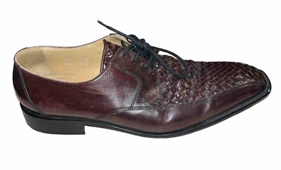 PAUL FREDRICK WOVEN LEATHER SHOES s-l400.jpg main image 4