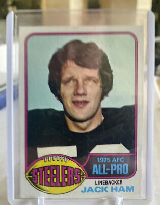 1976 Topps Jack Ham 1975 All Pro #420 Pittsburgh Steelers Excellent Condition