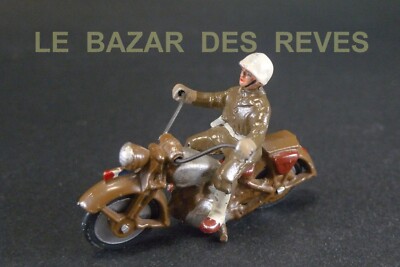Soldat Quiralu Armée Française - Moto Police Militaire - Aluminium échelle 1:32