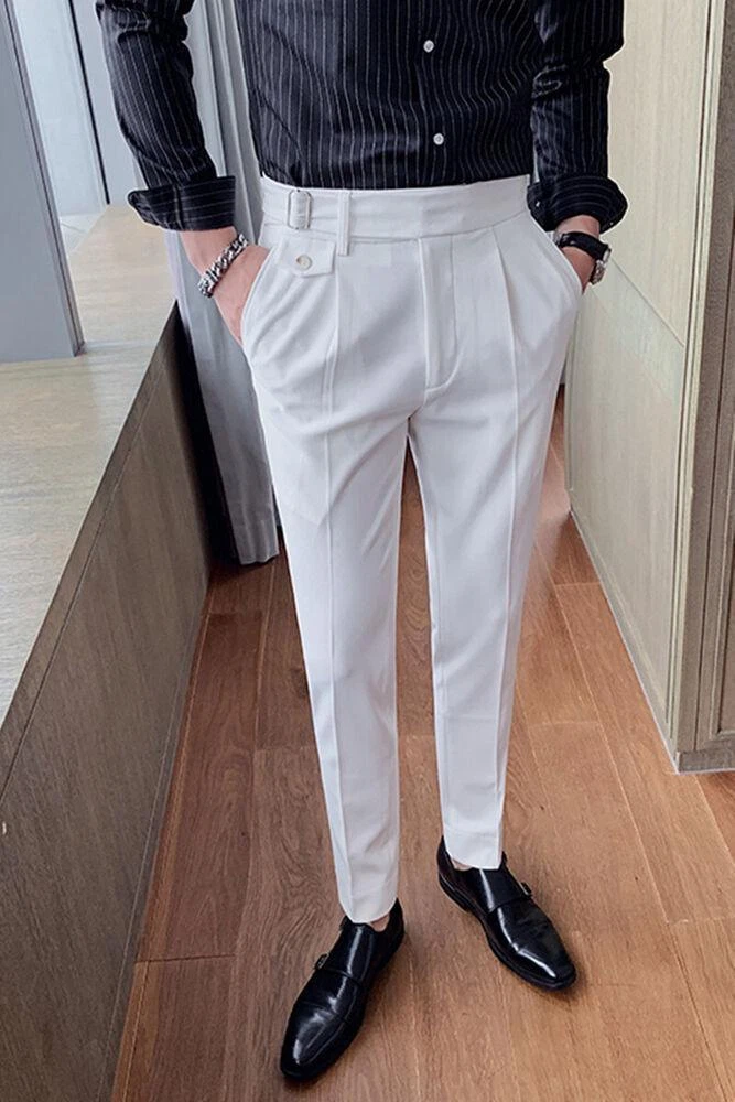 White Formal Trousers  Buy White Formal Trousers online in India