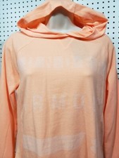 Womens NEW Under Armour Lightweight Long Sleeve Pullover Hoodie Shirt Peach XS