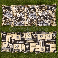 Cornhole Bean Bags Set of 8 ACA Regulation Bags Pittsburgh Penguins Free Ship