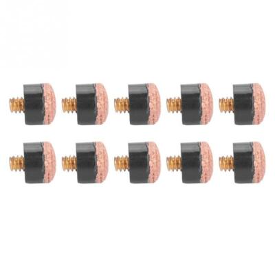10/100pcs 11-13mm  Hard Leather Billiard Pool Cue Stick Screw-on Tip Replacement