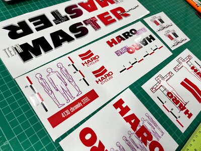 Kit de stickers complet HARO Master 1988 - Oldschool BMX