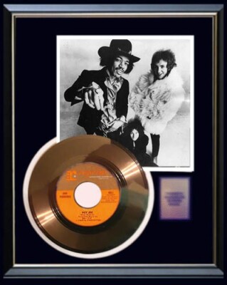 JIMI HENDRIX HEY JOE 45 RPM GOLD METALIZED RECORD RARE NON RIAA AWARD ...
