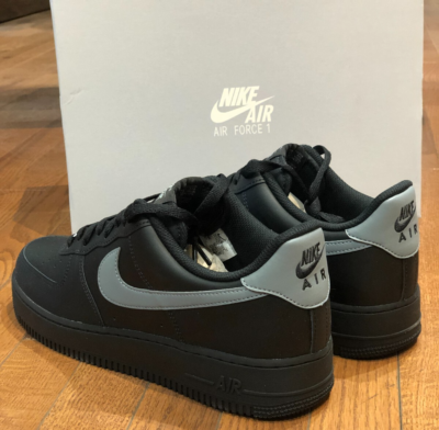 Nike Air Force 1 グレー ブラック 37 Size 12 - Nike Air Force 1 '07 Black Cool Grey for sale online | eBay