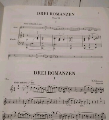Romanzen Für Oboe Und Klavier Op. 94: Spartito Musicale Per Oboe E Pianoforte - Foto 9